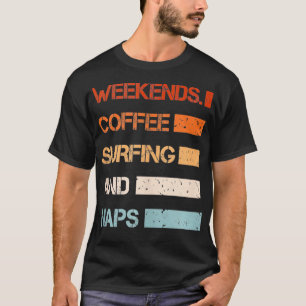 Lustige Vintage-Wochenenden Kaffeeliebhaber und Su T-Shirt