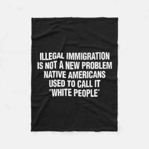 Lustige Vintage-Zitat-Geschenk-Shirts Illegale Ein Fleecedecke
