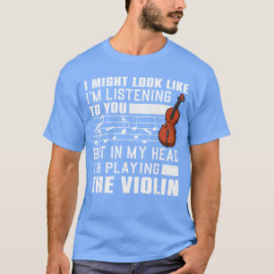 Lustige Violin-Kunst für Männer Frauen Musik Violi T-Shirt