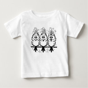 Lustige Vögel Cartoon-56456 Baby T-shirt