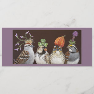 lustige Vogel-Partykarte Einladung