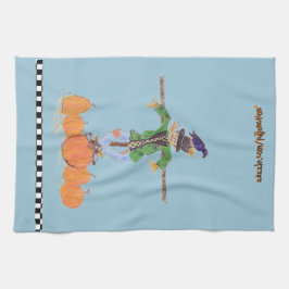 Lustige Vogelscheuche Geschirrtuch