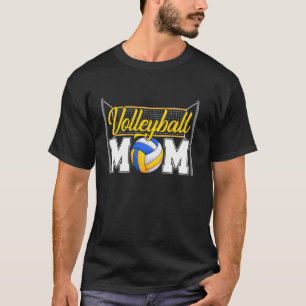 Lustige Volleyball-Mutter Volleyball Mama Frohe Mü T-Shirt