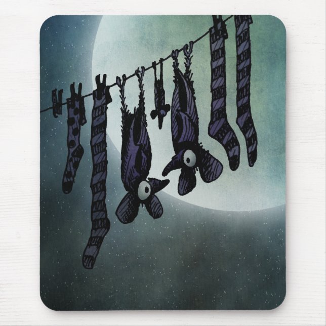 Lustige Vollmond-Schläger Mousepad (Vorne)