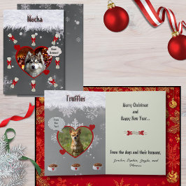 Lustige "Von den Hunden" Hunde-Liebhaber-Weihnacht Karte