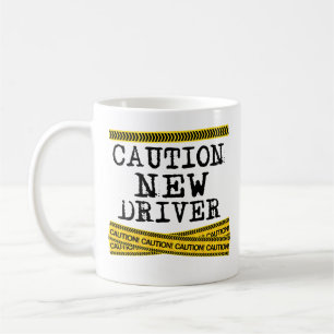 Lustige Vorsicht-neue Fahrer-Kaffee-Tasse eben Kaffeetasse