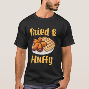 Lustige Waffel-Hühnchen-Kleidung  Frühstück Brunch T-Shirt