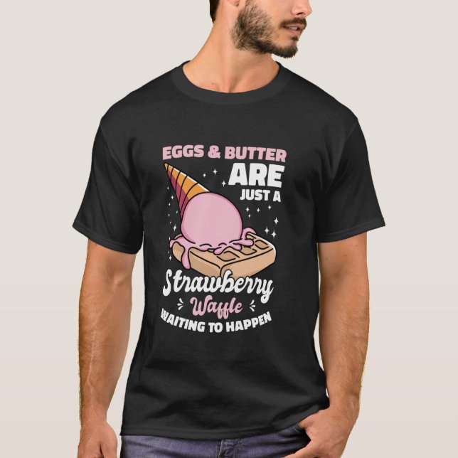 Lustige Waffelkleidung für Jungen oder Mädchen Erd T-Shirt (Vorderseite)