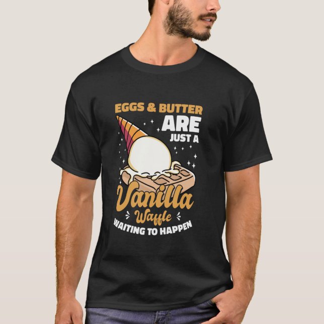 Lustige Waffelkleidung für Jungen oder Mädchen Van T-Shirt (Vorderseite)