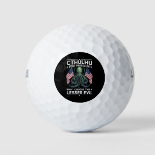Lustige Wahlen 2024 Cthulhu für Präsident  Golfball