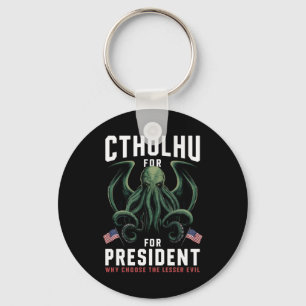 Lustige Wahlen 2024 Cthulhu für Präsident Schlüsselanhänger