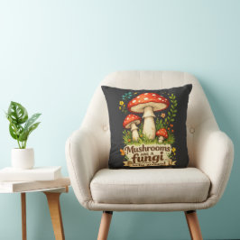 Lustige Waldpilze Geschenk für Pilzsammler Kissen