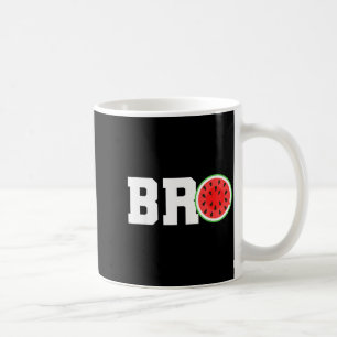 Lustige Wassermelone Bruder Süße Sommerferien Brud Kaffeetasse
