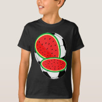 Lustige Wassermelone Fußball tropische Melone Somm