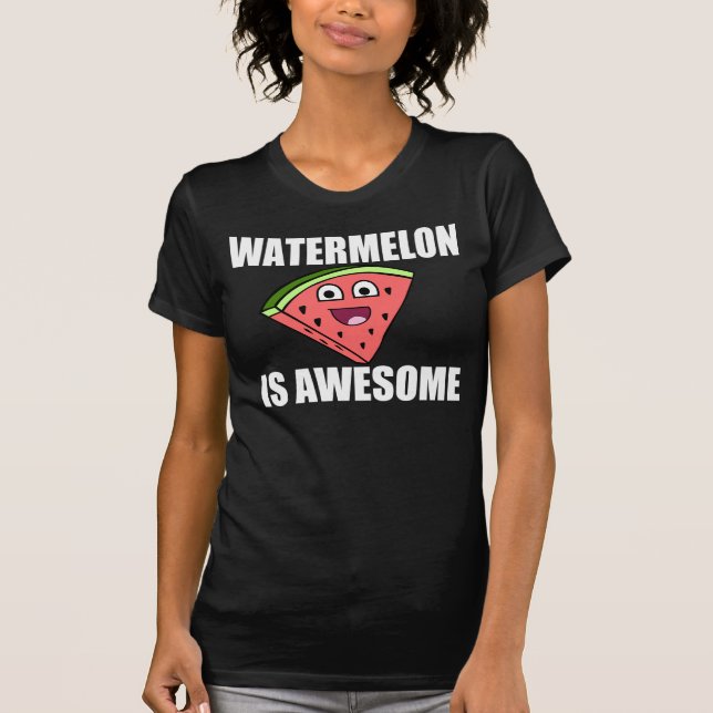 LUSTIGE WASSERMELONE IST FANTASTISCHES GESICHT T-Shirt (Vorderseite)