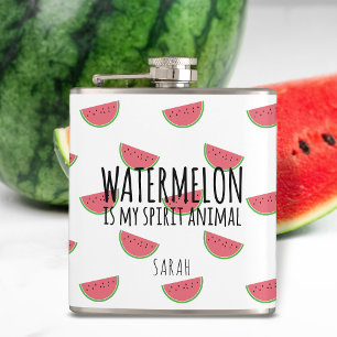 Lustige Wassermelone ist meine Geisttierflasche Flachmann