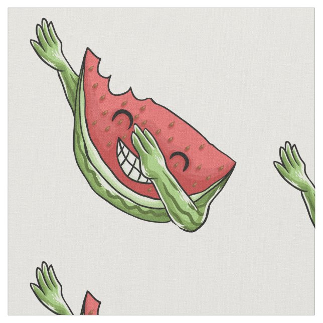 lustige Wassermelone Stoff (Nahaufnahme)