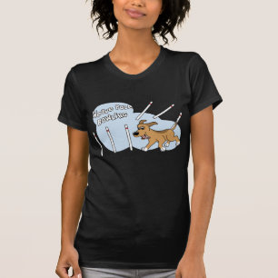 Lustige Webart-Pole-HundeAgility-Damen T-Shirt