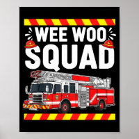 Lustige Wee Woo Squad Feuerwehr Feuerwehrmann Fi