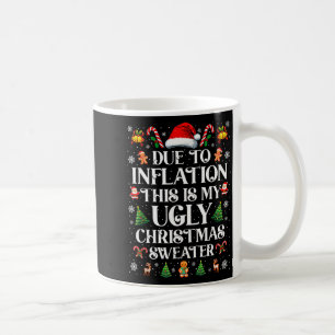Lustige wegen Inflation hässliche Weihnachtspullov Kaffeetasse