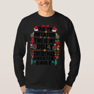 Lustige wegen Inflation hässliche Weihnachtspullov T-Shirt