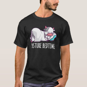 Lustige Weide Schlafenszeit Süße Kuh Schlafanzug P T-Shirt