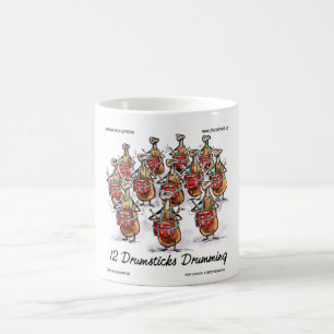 Lustige Weihnachten 12 Trommelschlägel Trommeln Ge Tasse
