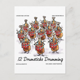 Lustige Weihnachten 12 Trommelschlegel Trommeln Ge