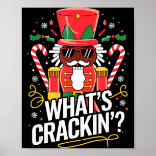Lustige Weihnachten Afrikanisch Amerikanischer Nus Poster