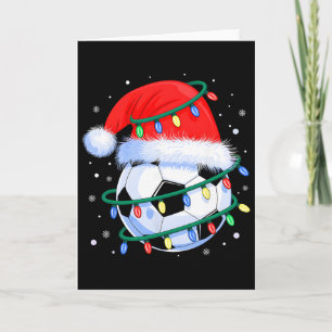 Lustige Weihnachten Fußball Männer Jungen Santa Hu Karte