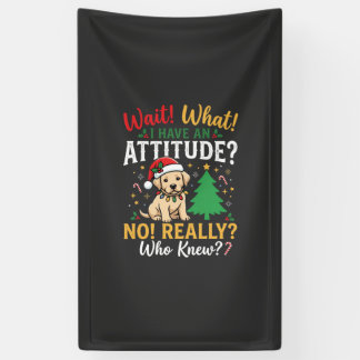 Lustige Weihnachten Hund Haltung Feiertag Banner