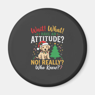 Lustige Weihnachten Hund Haltung Feiertag Magnet