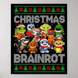 Lustige Weihnachten Italienische Gehirnerweichung  Poster