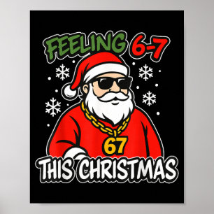 Lustige Weihnachten Kinder 6-7 67 Sechs Sieben Mem Poster