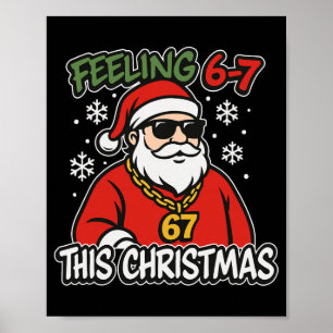 Lustige Weihnachten Kinder 6-7 67 Sechs Sieben Mem Poster