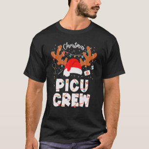 Lustige Weihnachten PICU Crew Krankenschwester Squ T-Shirt