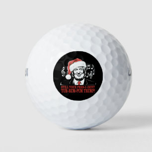 Lustige Weihnachten Präsident Trump Pyjama Hässlic Golfball