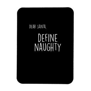Lustige Weihnachten Unartige Netter Santa-Checklis Magnet