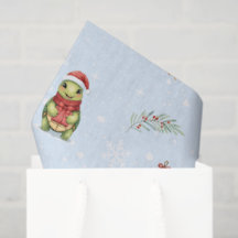 Lustige Weihnachten Wasserfarbe Schildkröte Xmas-P