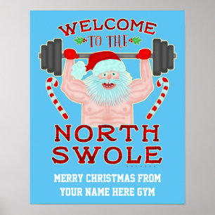 Lustige WeihnachtenSwole Weihnachtsmann   Poster