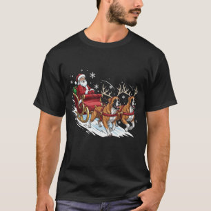 Lustige Weihnachts-Boxer-Hunde-Freunde Xmas T-Shirt