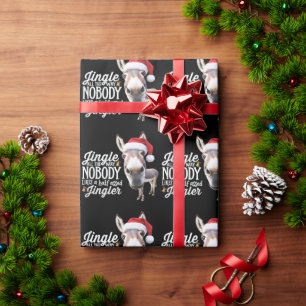 Lustige Weihnachts-Esel-Liebhaber-Bauernhof-Feiert Geschenkpapier