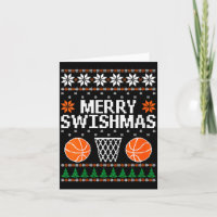 Lustige Weihnachts-Frauen Swishmas Xmas Basketball