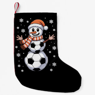 Lustige Weihnachts-Fußbälle-Baum als Schneemann Kleiner Weihnachtsstrumpf