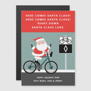 Lustige Weihnachts-Geschenkkarte Magnetkarte