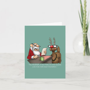Lustige Weihnachts-Grußkarte Karte