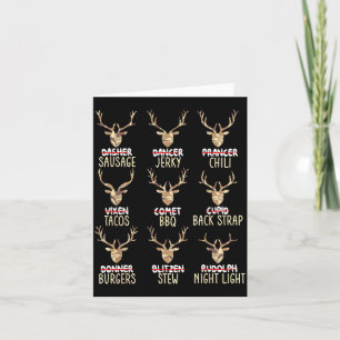 Lustige Weihnachts-Hirschjagd Jäger aller Rentier  Karte