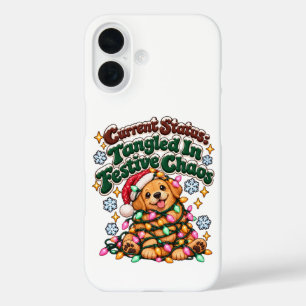 Lustige Weihnachts-Hund-Lichter Sarkastischer Wint iPhone 16 Hülle