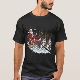 Lustige Weihnachts-Husky-Hunde Xmas T-Shirt
