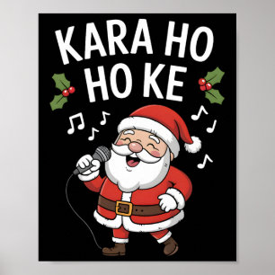 Lustige Weihnachts-Karaoke-Familienparty Poster